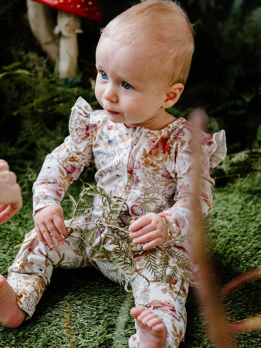 Precious Frill Coverall - Woodlands
