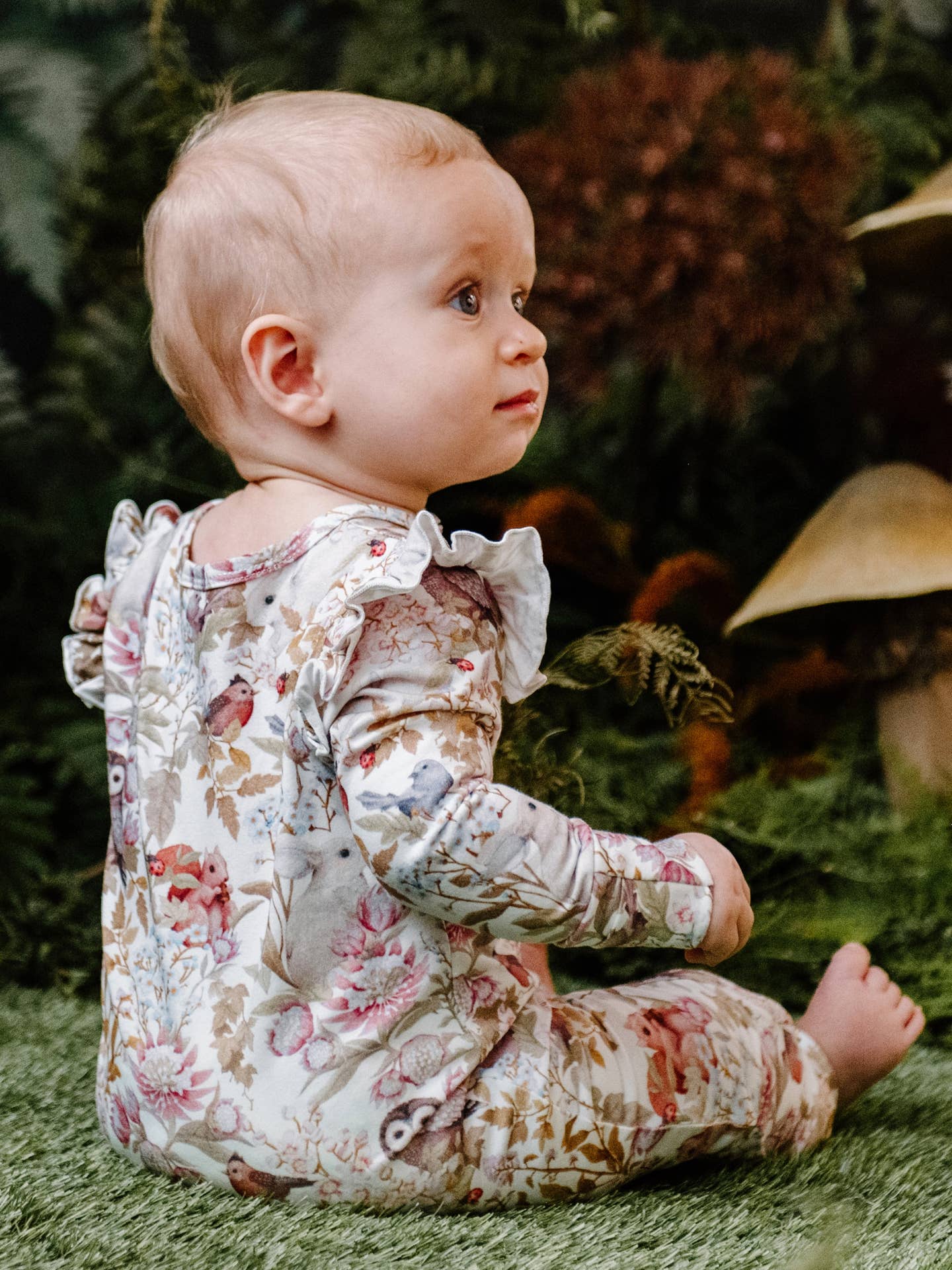 Precious Frill Coverall - Woodlands