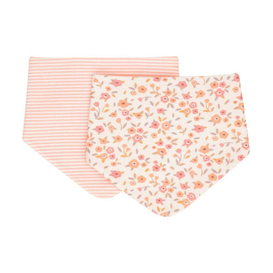 Bandana Bibs 2pk-Floral Bouquet