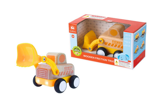 Wooden Friction Truck With Sound And Light