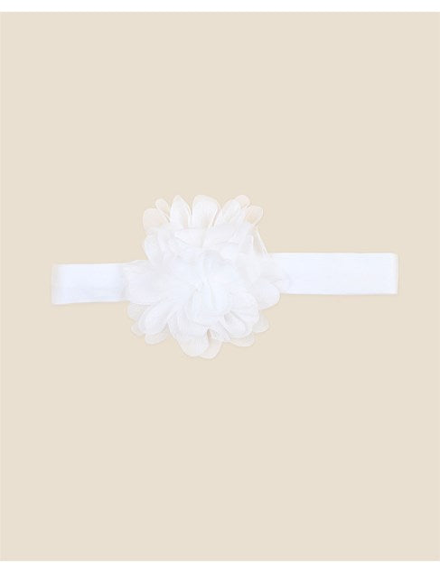 Ivory Chiffon Floral Headband