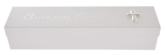 Silver Christening Certificate Box