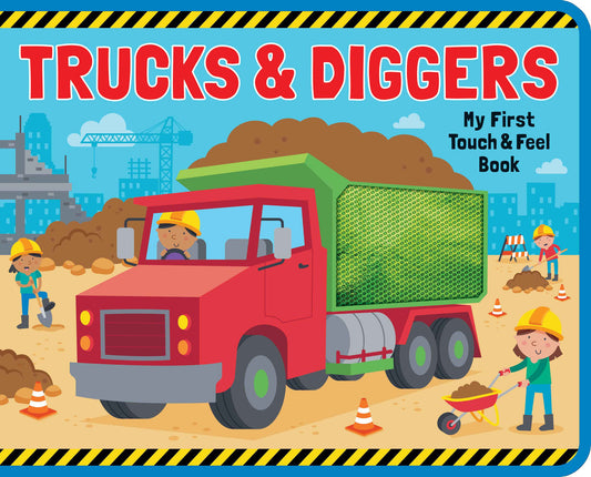 Foam Touch & Feel Book -Trucks & Diggers