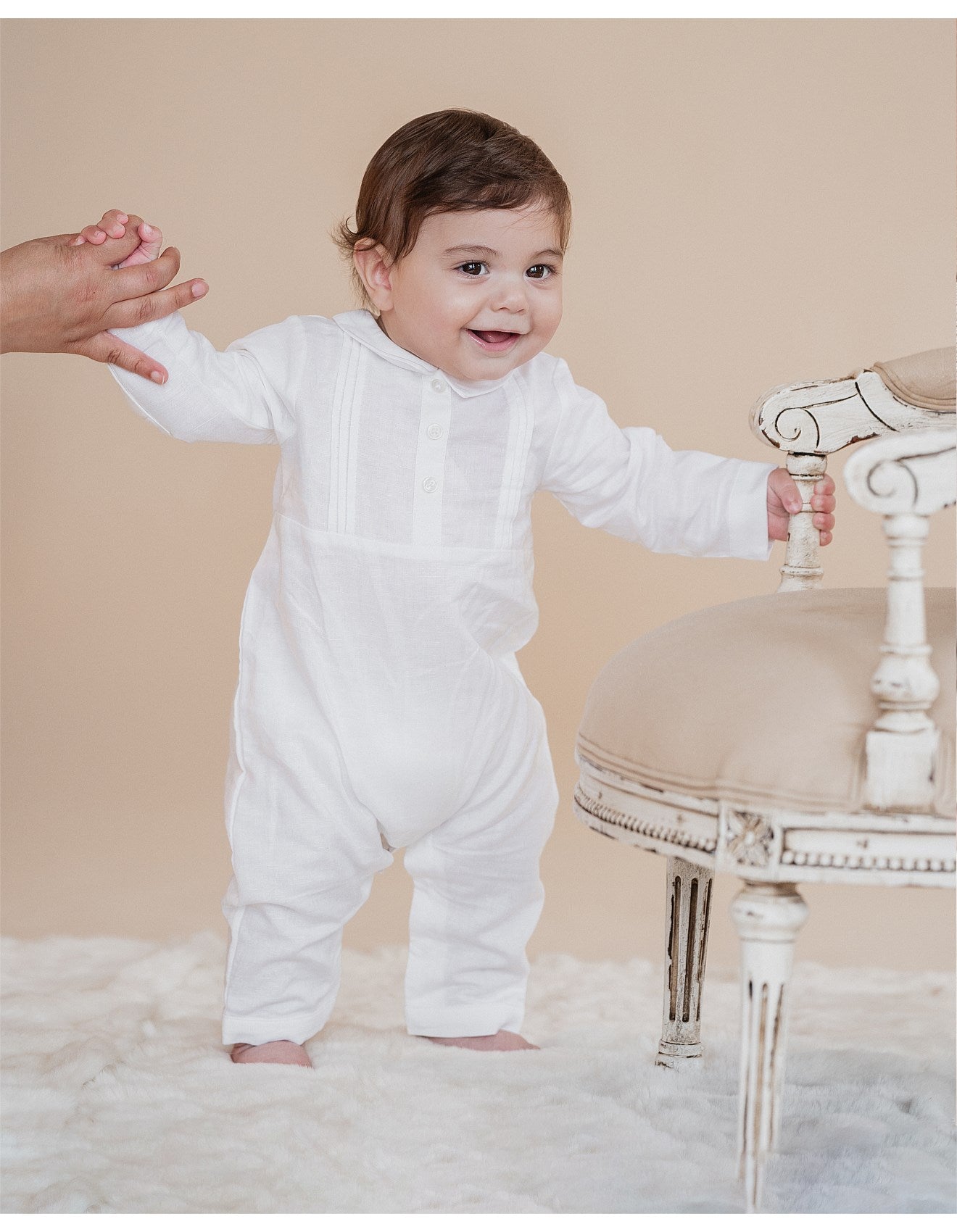Oliver Linen Blend Romper