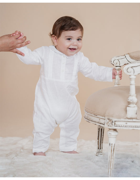 Oliver Linen Blend Romper