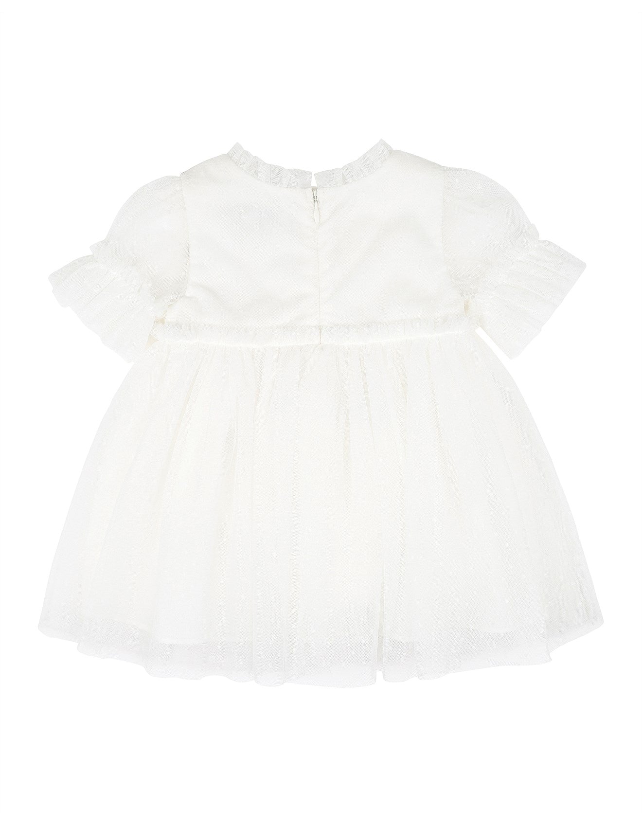 Tulle Emb Floral SS Dress