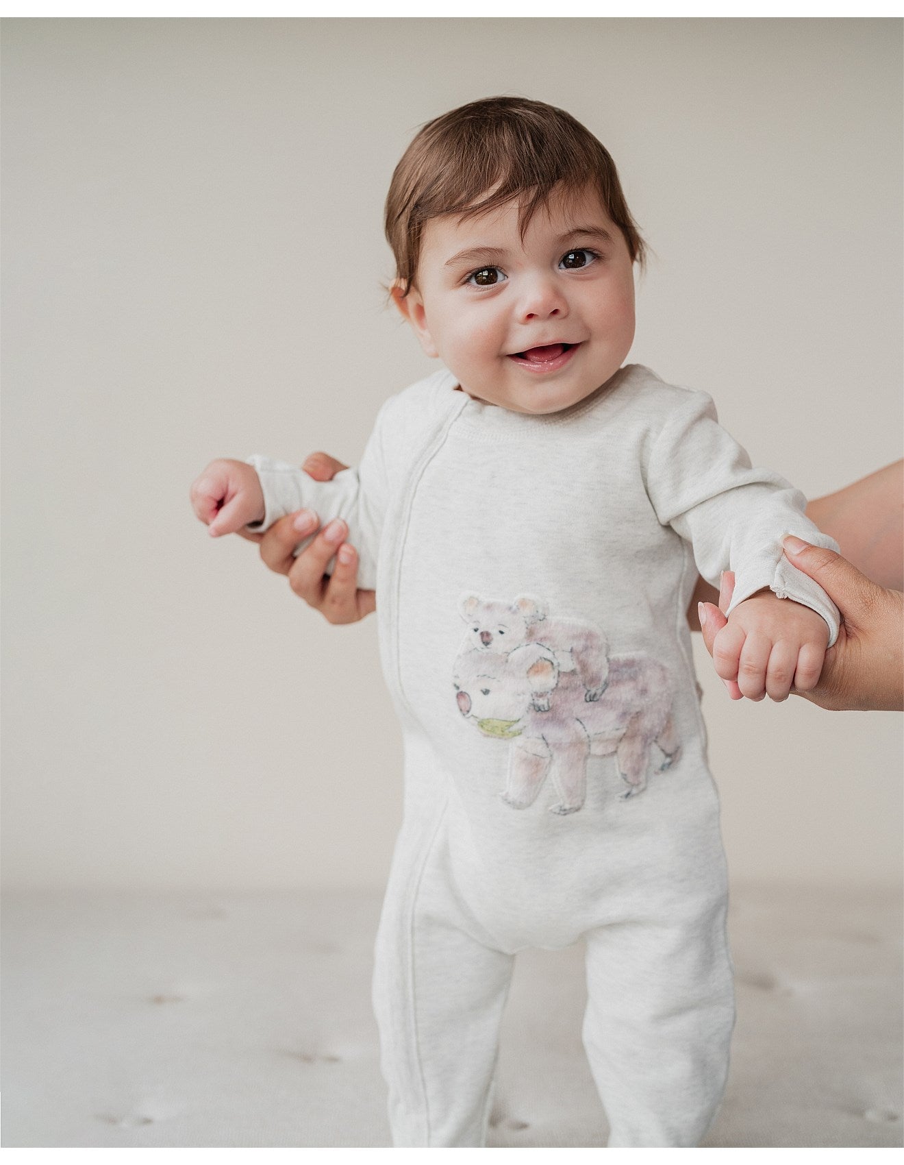 Bailey Koala LS Zip Onesie