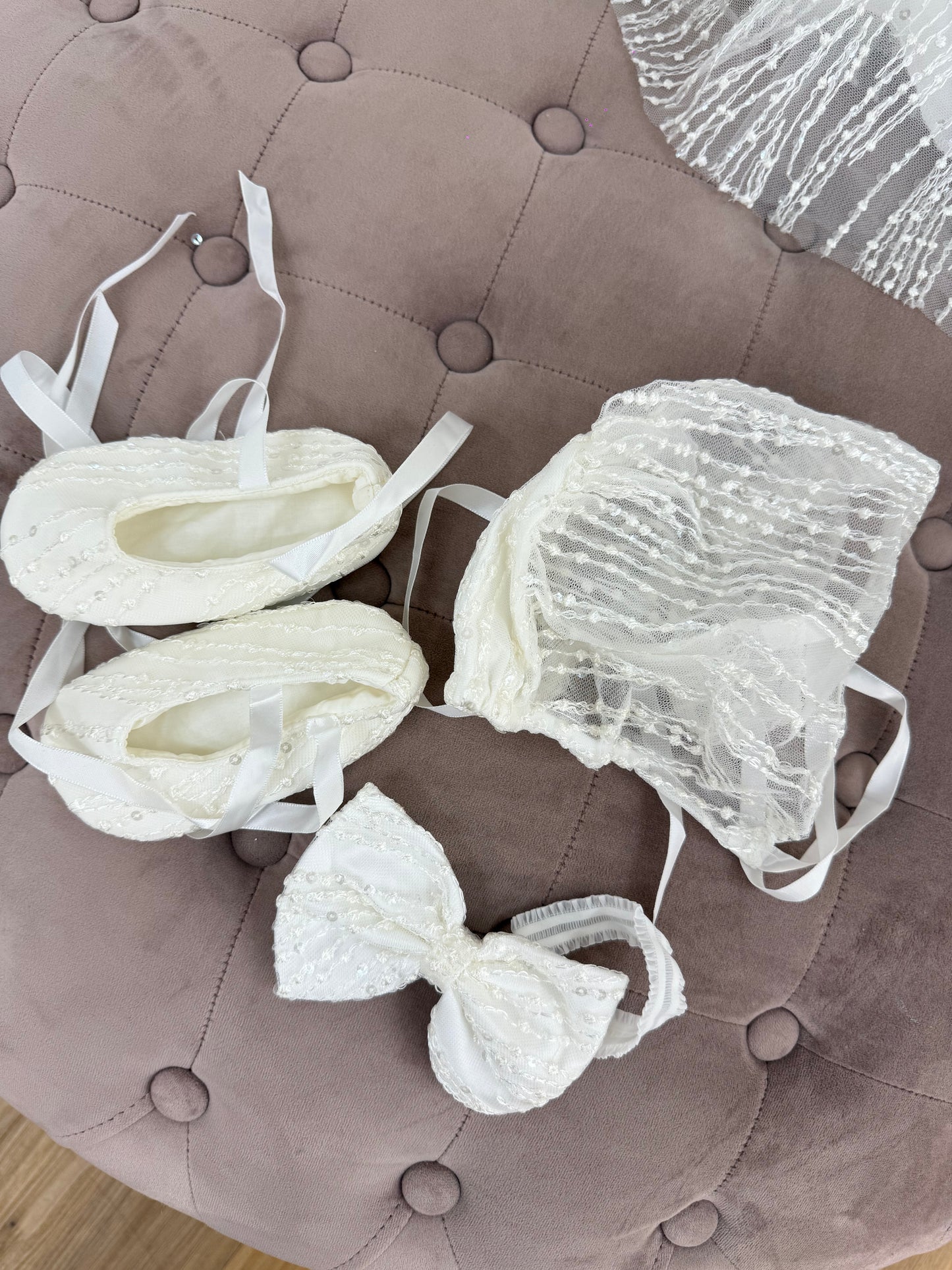 Eliana Sparkle Christening Gown