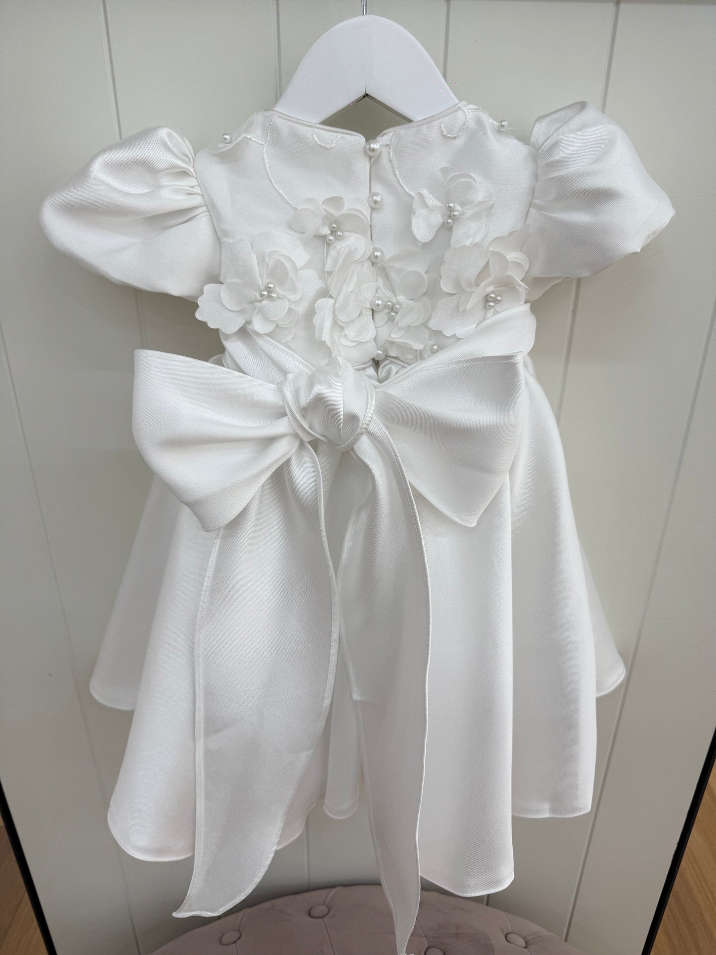 Sofia Mikado Floral Christiening Gown