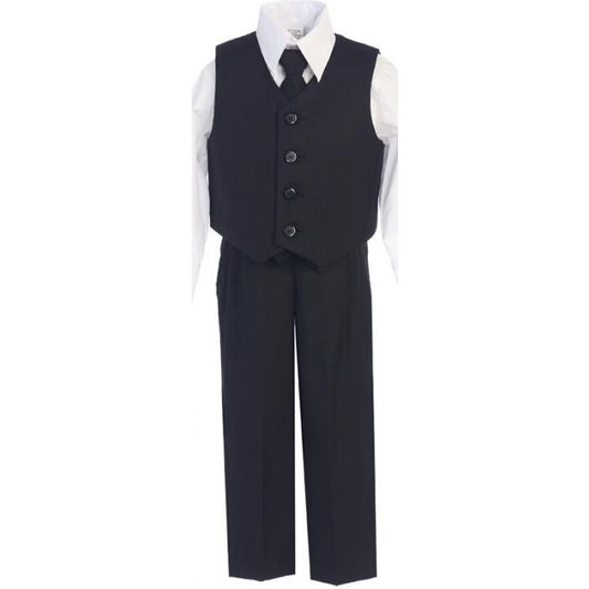 Black Vest Set 4pc
