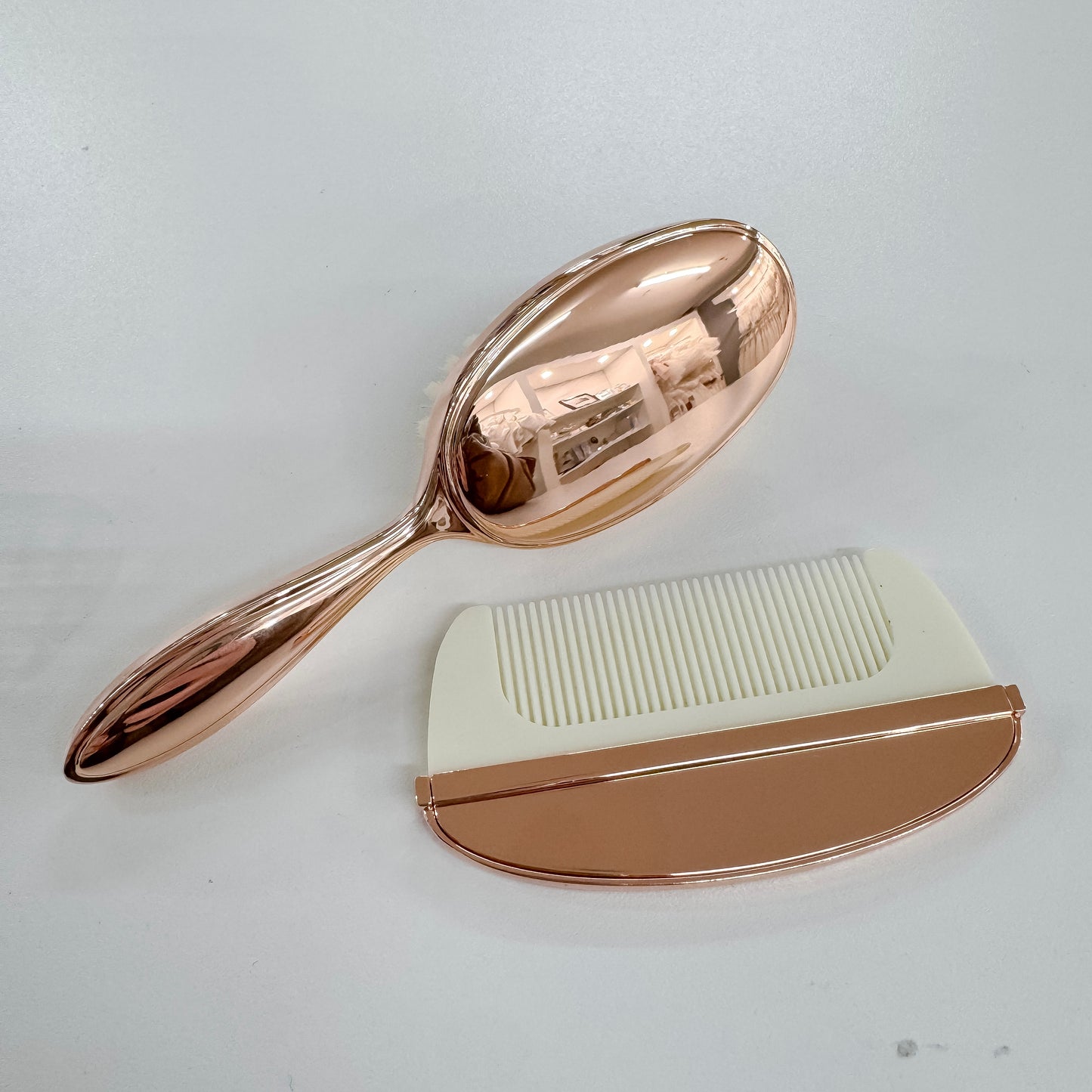 Rose Gold Brush/Comb Set