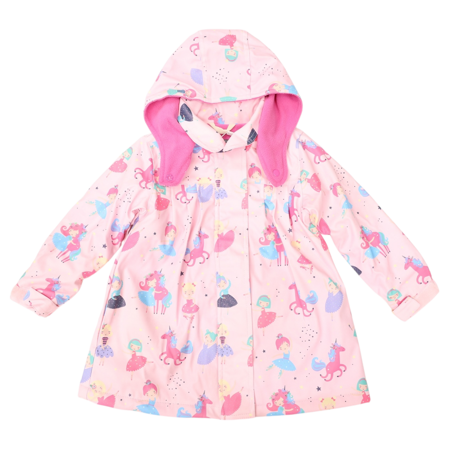 Dancing Unicorn Raincoat - Pink