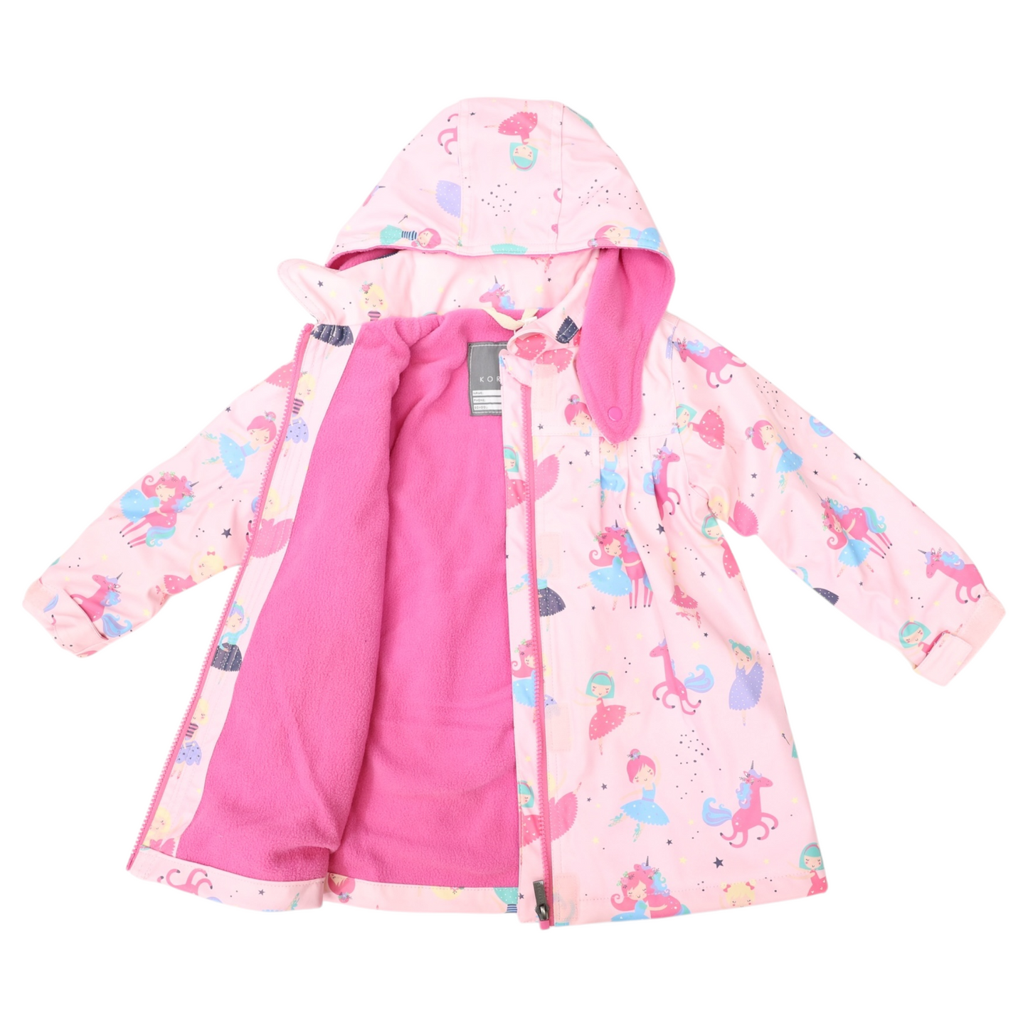 Dancing Unicorn Raincoat - Pink
