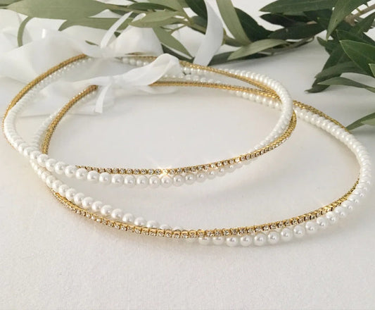 Agapi Gold Wedding Crown (Stefana)