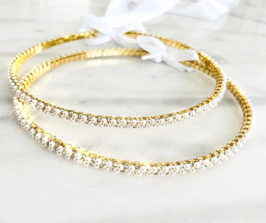 Haroula Gold Wedding Crown (Stefana)