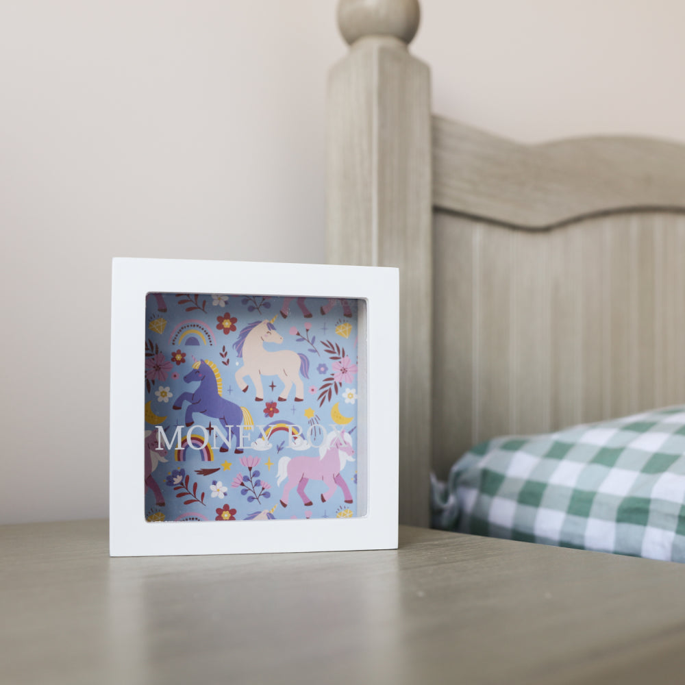 Kids Money Box - Unicorn (personalised me!)